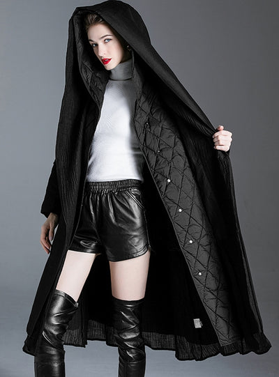 Slim and Long White Duck Down Coat