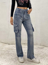 High Waist Slim Casual Jeans