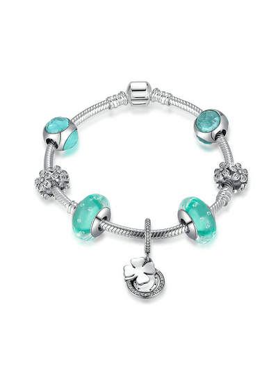 925 Sterling Silver Hope Clover Pendant Daisy Spacer