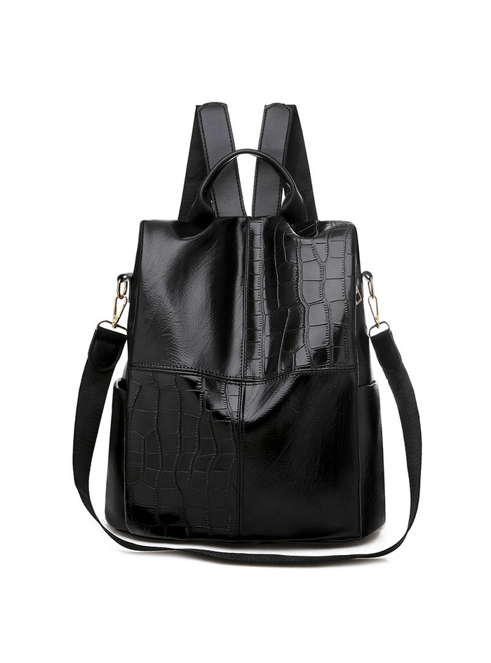Retro PU Dual-purpose Backpack