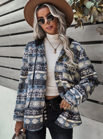 Double Fleece Long Sleeve Coat