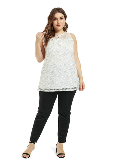 Women's Lace Sexy Sleeveless Casual Top