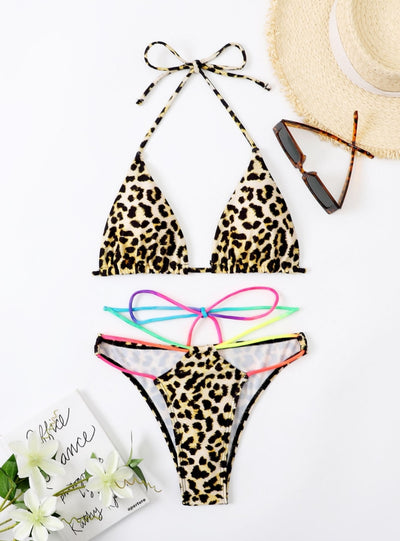 Leopard Print Swimsuit Bikini