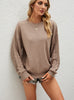 Loose Round Neck Pullover Twist Sweater