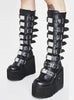 Punk Motorcycles Boots Female Platform Wedges High Heels