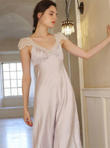 Palace Style Lace Home Nightgown