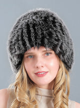 Women Fox-like Fur Straw Hat