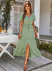 Rope Split Holiday Dress Long Dress