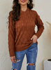 V-neck Fish-scale Hollow Sweater