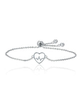 925 Sterling Silver Of Love Sweetheart Heart Bracelet