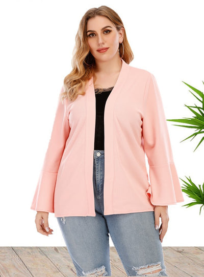 Trumpet Sleeve Long Sleeve Coat