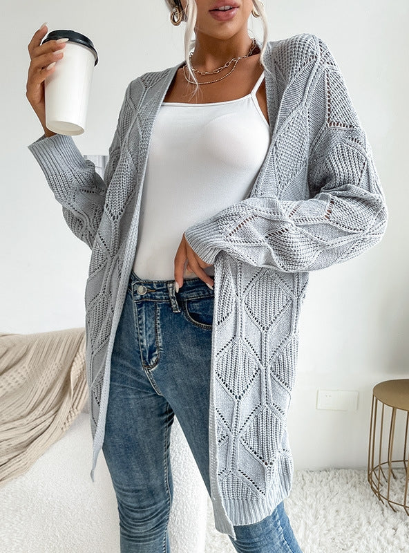 Long Thin Cardigan Casual Coat