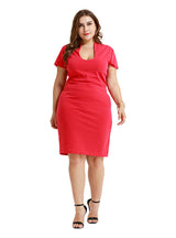 Red Sexy Slim Temperament Dress