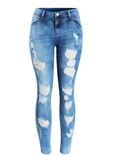 Mid Waist Skinny Pants Jeans For Women Denim Jean