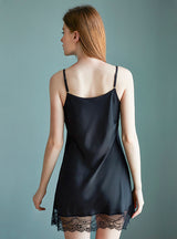 Ice Satin Suspender Nightgown