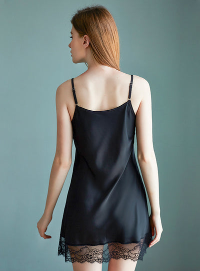 Ice Satin Suspender Nightgown