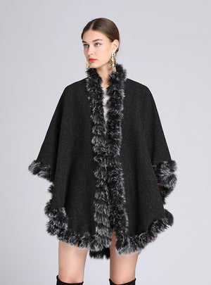 Hand-made Wool Shawl Cloak Capable Large Size