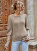 Round Neck Loose Knit Sweater