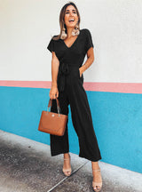 V-neck Temperament Casual Jumpsuits