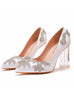Transparent Square Thick Single Shoes