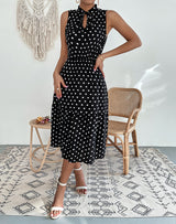 Wave Point Sexy Long Dress