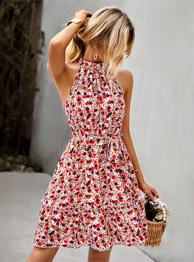 Bohemian Printed Sleeveless Dress