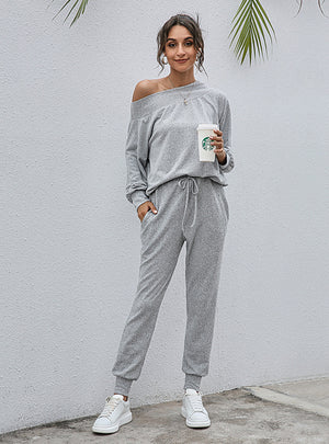 Two-piece Loose Tights Home Suit