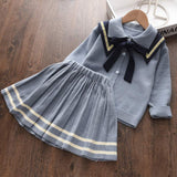New Kids Knitted Sweet Outfit Children Clothes Suit