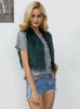 Fur Vest Women's Short Faux Fur Vest