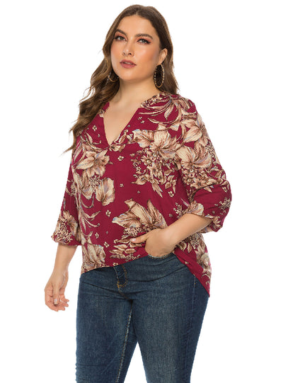 Short Front Long Back Loose Blouses