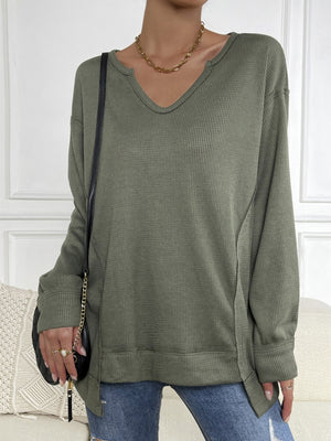 Women High Elastic Knitted Top