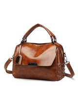 PU Soft Handle Handbag Shoulder Bag