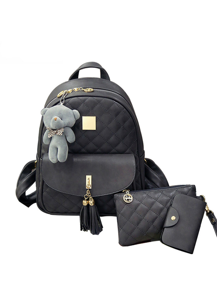 3Pcs/Set Backpack Women School Bags For Teenage