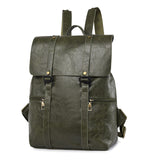 Soft Leather PU Retro Large Capacity Backpack