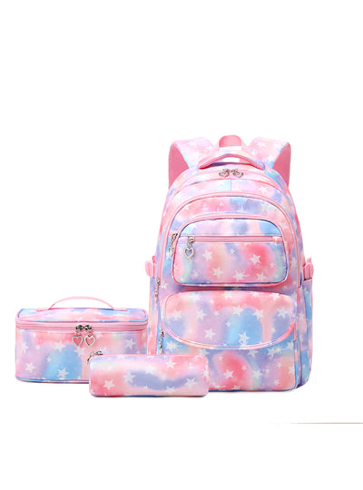 Printed Water-repellent Backpack for Students