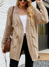 Solid Color Hemp Shirt Retro Sweater