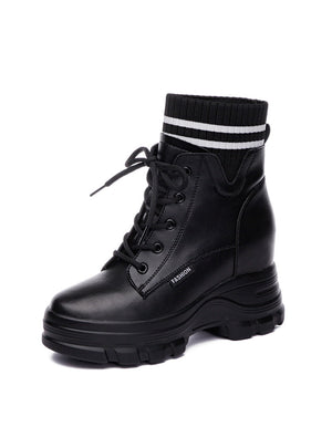 Loose Cake Thick Sole Raised Women Martin Boots