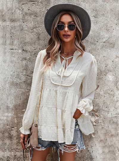 V-neck Sexy Autumn and Winter Shirt