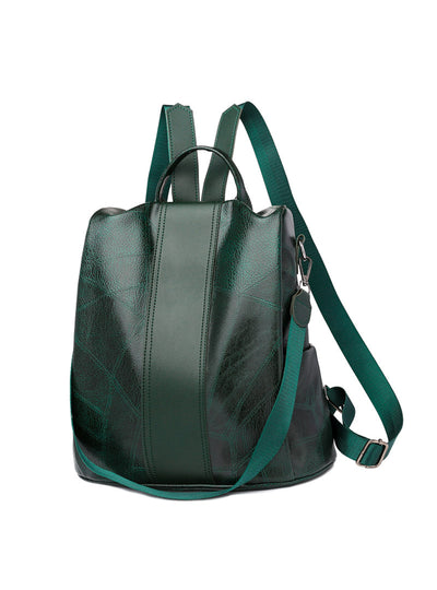 Retro PU Outdoor Travel Backpack