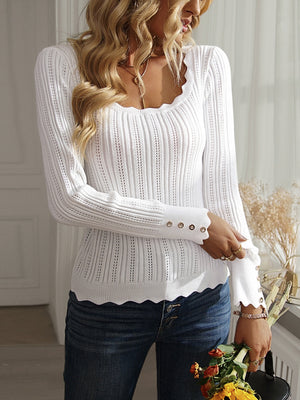 Women Long Sleeve Top Sweater