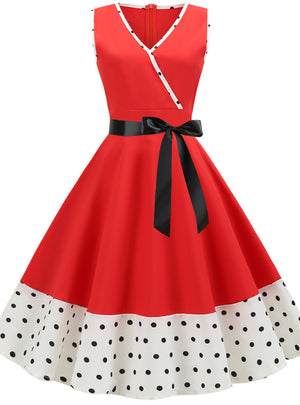 Retro 1950S Polka Dot Dress