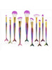 Mermaid Makeup Brush Set Fish Tail Foundation