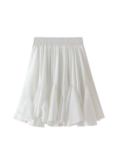 Women Irregular Ruffled Skirt