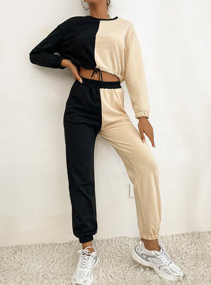 Women's Casual Color Matching Sport Set