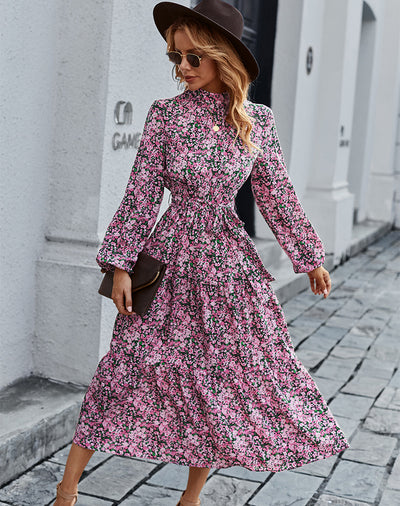 Printed Bohemian Casual Dress