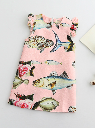 Princess Dress Kids Clothes Graffiti Print Design