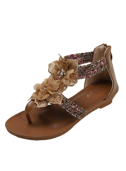 Pinch Flower Bohemian Beach Shoes