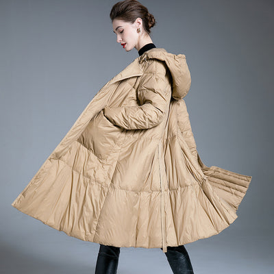 Women Long Loose Down Jacket