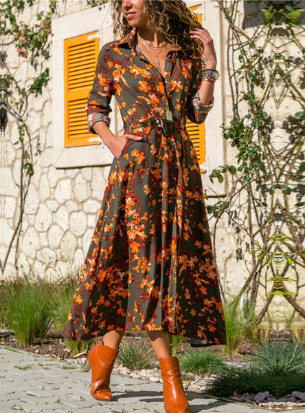 Long Sleeve Vintage Holiday Party Dress