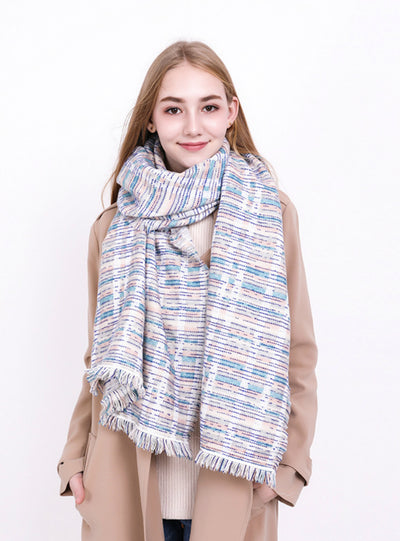 Plaid Scarf Women's Long Warm Cashmere